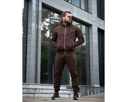 Теплий спортивний костюм Austria Line Brown – стиль та комфорт