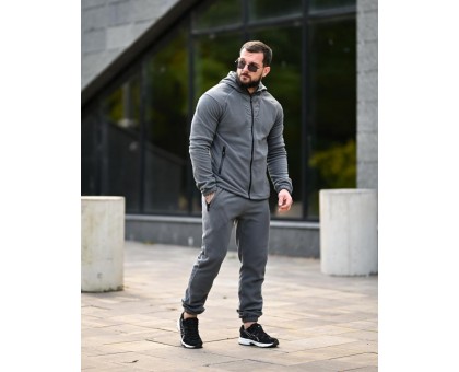 Флісовий спортивний костюм Statix Grey: Теплий комфорт та стиль Флісовий спортивний костюм Statix Grey: Теплий комфорт та стиль