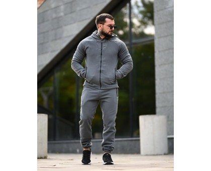 Флісовий спортивний костюм Statix Grey: Теплий комфорт та стиль Флісовий спортивний костюм Statix Grey: Теплий комфорт та стиль
