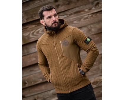 Флісова кофта Stone Island Honeycomb Coyote: Стиль, комфорт, якість