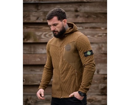 Флісова кофта Stone Island Honeycomb Coyote: Стиль, комфорт, якість