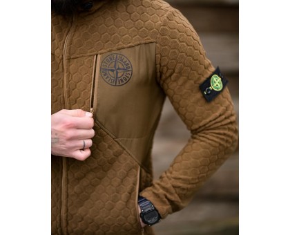 Флісова кофта Stone Island Honeycomb Coyote: Стиль, комфорт, якість