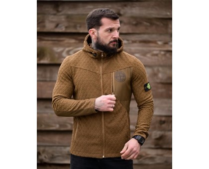 Флісова кофта Stone Island Honeycomb Coyote: Стиль, комфорт, якість