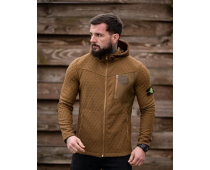 Флісова кофта Stone Island Honeycomb Coyote: Стиль, комфорт, якість