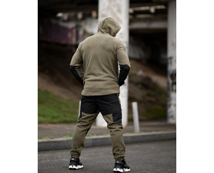 Флісовий костюм Tarantul Olive/Black – теплий чоловічий костюм для активного відпочинку