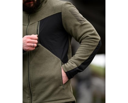 Флісовий костюм Tarantul Olive/Black – теплий чоловічий костюм для активного відпочинку