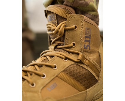 Тактичні черевики 5.11 Midle Tactical Boot Coyote. Водонепроникні, комфортні.