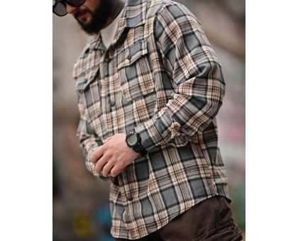 Сорочка Aggression Sem: Чоловіча фланелева в клітинку