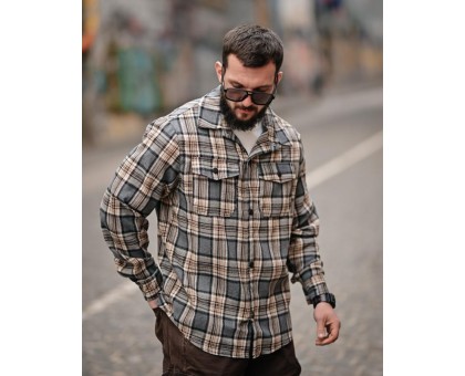 Сорочка Aggression Sem: Чоловіча фланелева в клітинку