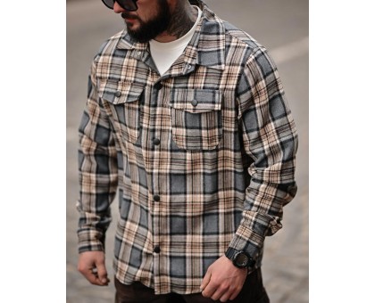 Сорочка Aggression Sem: Чоловіча фланелева в клітинку