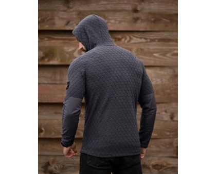 Флісова кофта Stone Island Honeycomb Grey: Преміум комфорт і стиль