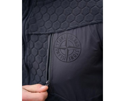 Флісова кофта Stone Island Honeycomb Grey: Преміум комфорт і стиль
