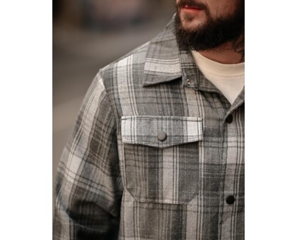 Сорочка Aggression Bob: Чоловіча фланелева в клітинку, м'яка