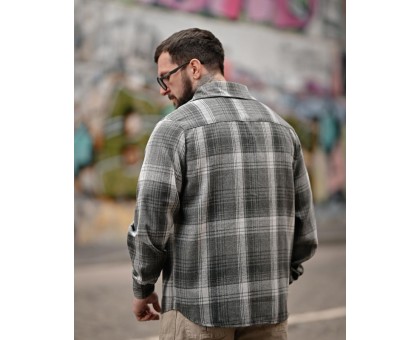 Сорочка Aggression Bob: Чоловіча фланелева в клітинку, м'яка