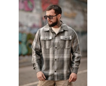 Сорочка Aggression Bob: Чоловіча фланелева в клітинку, м'яка