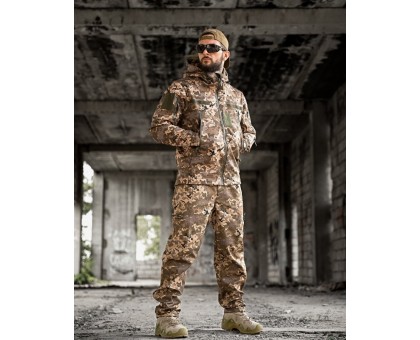 Тактичний костюм SoftShell Aura Pixel: Надійний захист та комфорт