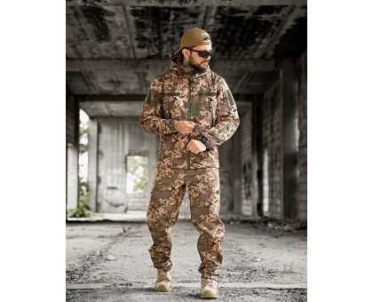 Тактичний костюм SoftShell Aura Pixel: Надійний захист та комфорт