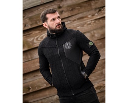 Stone Island Honeycomb Black: Флісова кофта – Тепло, стиль, оригінал