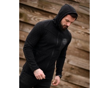 Stone Island Honeycomb Black: Флісова кофта – Тепло, стиль, оригінал