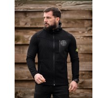 Флісова кофта Stone Island Honeycomb Black