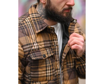 Куртка-сорочка Cutter Sapolin утеплена: купити чоловічу в клітинку