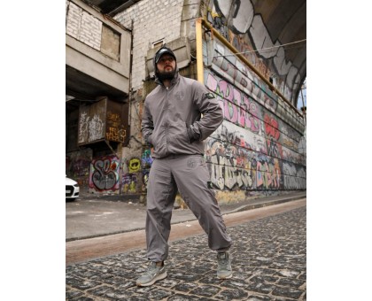 Чоловічий спортивний костюм SI Light Grey: вітрозахисний та стильний