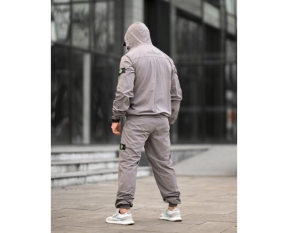 Чоловічий спортивний костюм SI Light Grey: вітрозахисний та стильний