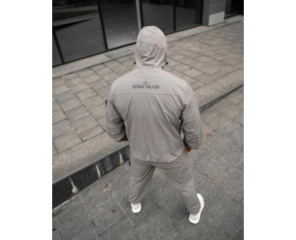 Чоловічий спортивний костюм SI Light Grey: вітрозахисний та стильний