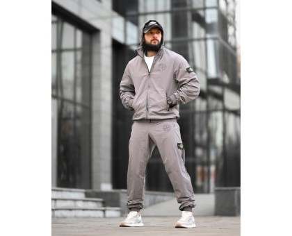 Чоловічий спортивний костюм SI Light Grey: вітрозахисний та стильний