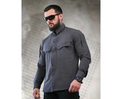 Тактична сорочка 7.62 T800 Grey: дихаюча, для міста та поля