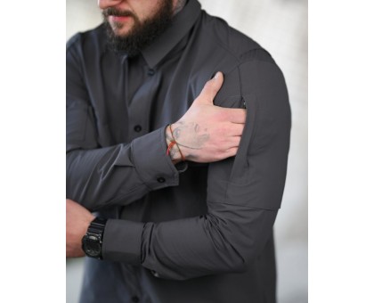 Тактична сорочка 7.62 T800 Grey: дихаюча, для міста та поля