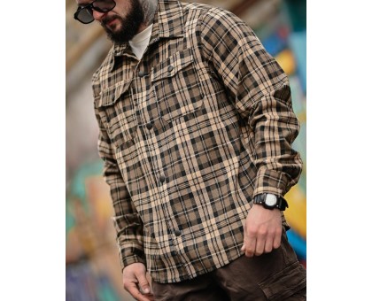 Фланелева сорочка Aggression Chack в клітинку: вільний крій, комфорт