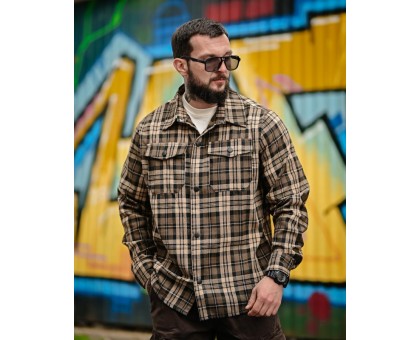 Фланелева сорочка Aggression Chack в клітинку: вільний крій, комфорт