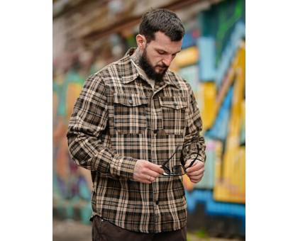 Фланелева сорочка Aggression Chack в клітинку: вільний крій, комфорт