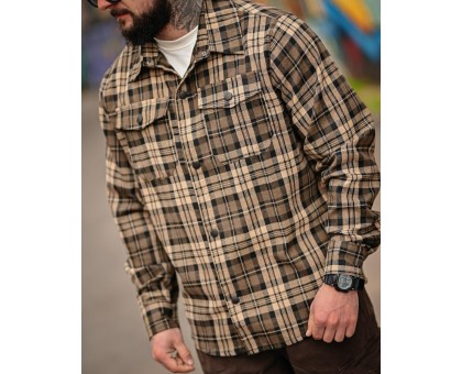 Фланелева сорочка Aggression Chack в клітинку: вільний крій, комфорт