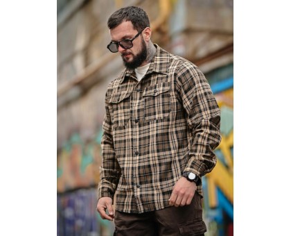Фланелева сорочка Aggression Chack в клітинку: вільний крій, комфорт