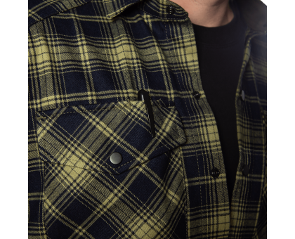 Яскрава сорочка camotec Буревій Lime Green/Navy Logo Tan