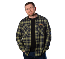 Сорочка “Буревій” (Logo Orange) Lime Green/Navy (8605)