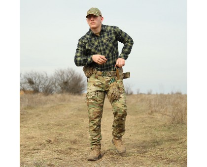 Яскрава сорочка camotec Буревій Lime Green/Navy з Logo Orange