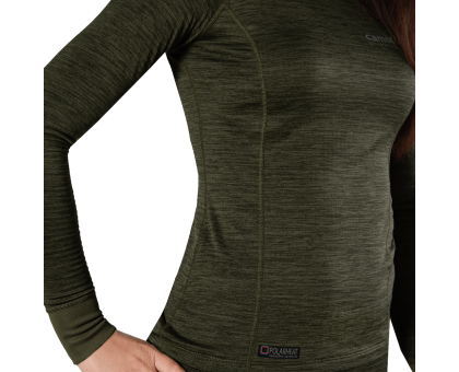 Camotec: Тепла жіноча термобілизна LVL2 Pani Polarheat QS Олива Меланж