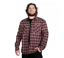 Сорочка “Буревій” Burgundy Check (9307)