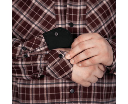Сорочка Camotec Буревій Burgundy Check: Стильна та міцна