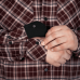Сорочка Camotec Буревій Burgundy Check: Стильна та міцна