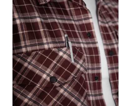 Сорочка Camotec Буревій Burgundy Check: Стильна та міцна