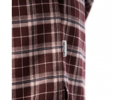 Сорочка Camotec Буревій Burgundy Check: Стильна та міцна