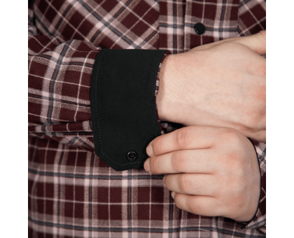 Сорочка Camotec Буревій Burgundy Check: Стильна та міцна