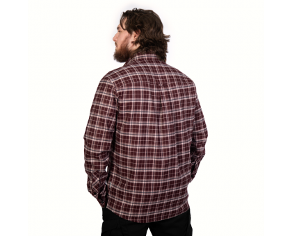 Сорочка Camotec Буревій Burgundy Check: Стильна та міцна