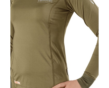 Жіноча термобілизна Camotec LVL1+ Pani ThermoGrid Tan: тепло і комфорт