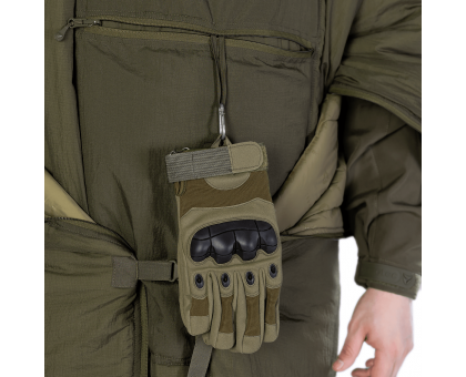 Купити Утеплене пончо-трансформер Кірея Олива (9303) – тепло, зручність