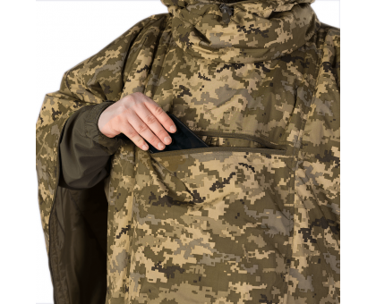 Утеплене пончо-трансформер Кірея Піксель (9304) – твій захист та комфорт